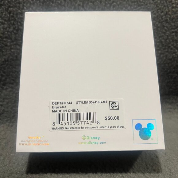 New In Box Disney Store,Crystal Multi Color Station Mickey Mouse Tennis Bracelet - Picture 6 of 8